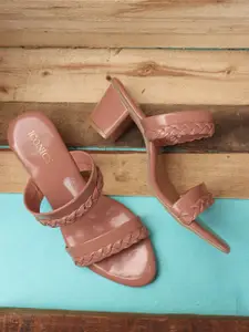 ICONICS Women Open Back Block Heels