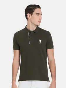 U.S. Polo Assn. Denim Co. Men Polo Collar Slim Fit T-shirt