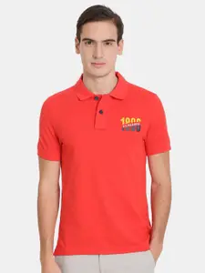 U.S. Polo Assn. Denim Co. Men Polo Collar Slim Fit Cotton T-shirt