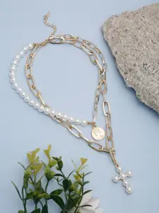 YouBella Gold-Plated Layered Necklace