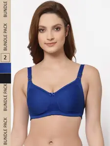 Floret Pack of 2 Non Padded Non Wired Minimizer Bra