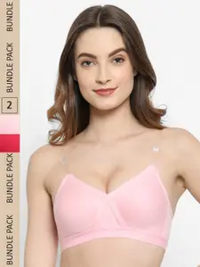 Floret Pack Of 2 Non Wired Minimizer Bra