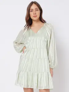 Vero Moda Striped A-Line Dress