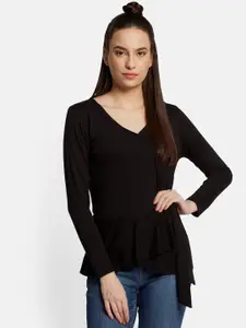 UNMADE Long Sleeves V-Neck Wrap Top