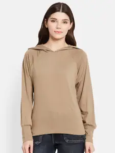 UNMADE Hooded Cuffed Sleeves Top