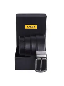 KAEZRI Men Leather Reversible Formal Belt