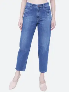 FCK-3 Women Cotton Frisky Boyfriend Fit High-Rise Heavy Fade Jeans