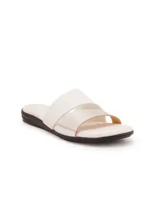 Style Shoes Women White Open Toe Flats