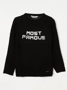 Fame Forever by Lifestyle Boys Typography Printed Acrylic Pullover Sweater