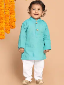 VASTRAMAY Boys Pure Cotton Kurta with Pyjamas