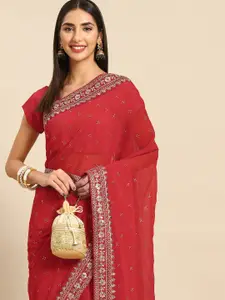 Anouk Floral Sequinned Saree