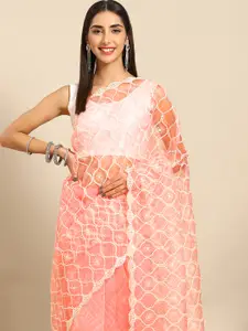 Anouk Bandhani Organza Saree