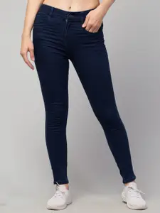 Orchid Hues Women Mid-Rise Regular Fit Pure Cotton Stretchable Jeans