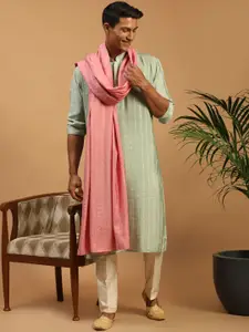 SHRESTHA BY VASTRAMAY Sequinned Chanderi Cotton Kurta with Pyjamas & With Dupatta