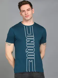Urbano Fashion Men Cotton Typography Printed Round Neck T-shirt