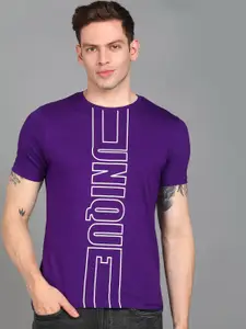 Urbano Fashion Men Round Neck Typography Printed Slim Fit Cotton T-shirt