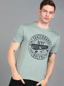 Urbano Fashion Men Typography Printed Slim Fit Cotton T-shirt