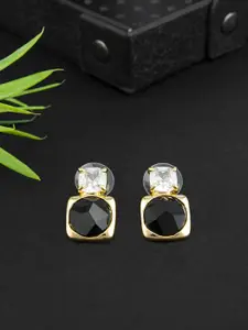 E2O Gold Plated Contemporary Studs Earrings