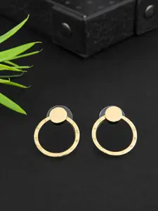 E2O Gold Plated Contemporary Drop Earrings