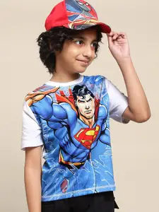 Kids Ville Boys Superman Printed Cotton T-Shirt