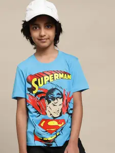 Kids Ville Boys Superman Printed Cotton T-Shirt