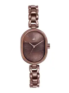 Fastrack Women Brass Bracelet Style Straps Analogue Watch 6258QM02