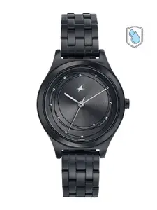 Fastrack Women Brass Embellished Dial & Bracelet Style Straps Analogue Watch 6152NM01