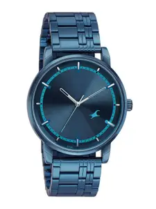 Fastrack Men Brass Dial & Bracelet Style Straps Analogue Watch 3278QM01