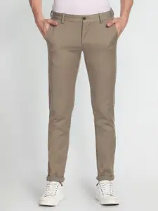 Arrow Sport Men Self Design Textured Original Slim Fit Chinos