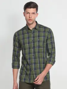 Arrow Sport Original Slim Fit Tartan Checked Pure Cotton Casual Shirt