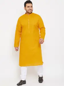VASTRAMAY Men Plus Size Kurta With Churidar