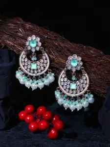 Adwitiya Collection Gold-Plated Classic Chandbalis Earrings