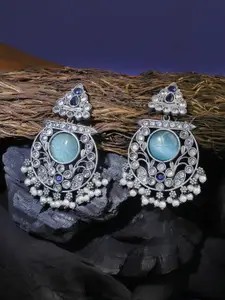 Adwitiya Collection Oxidised Classic Chandbalis Earrings