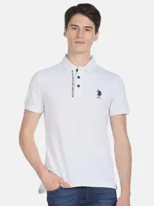 U.S. Polo Assn. Denim Co. Men Plus Size Polo Collar Slim Fit T-shirt