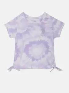 U.S. Polo Assn. Kids Girls Tie and Dye Dyed Pure Cotton T-shirt