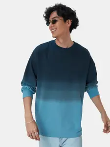 The Souled Store Men Dyed Pure Cotton Oversized T-Shirt