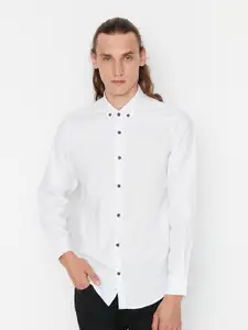 Trendyol Men Button-Down Collar Cotton Casual Shirt