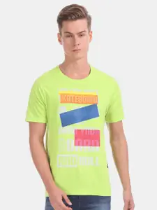 V-Mart Men Typography Printed Cotton T-shirt
