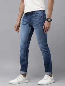 Pepe Jeans Men Vapour Slim Fit Heavy Fade Stretchable Mid-Rise Jeans