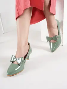 SCENTRA Closed Back Block Mary Janes With Laser Cuts