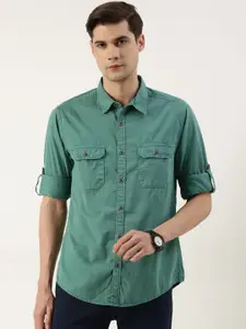 IVOC Men Standard Twill Pure Cotton Casual Shirt