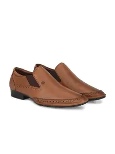 MONDAIN Men Genuine Leather Formal Slip-on Shoes