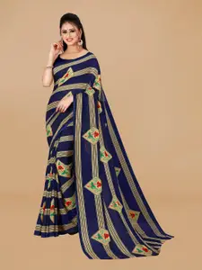 ANAND SAREES Floral Printed Pure Georgette Saree