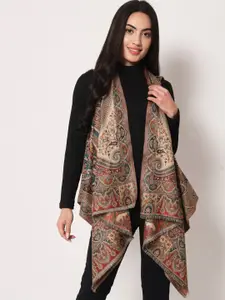 Zamour Women Printed Longline Bohemian Acrylic Shrug