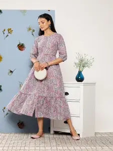 Libas Floral Midi Dress