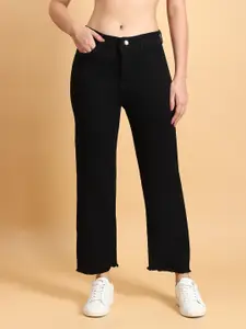 LIVE OK Women Boyfriend Fit High-Rise Stretchable Jeans