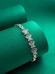aadita Women Silver-Plated Link Bracelet