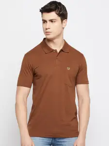 Duke Men Polo Collar Slim Fit Cotton T-shirt