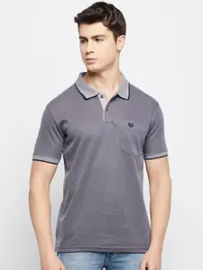 Duke Men Polo Collar Cotton T-shirt