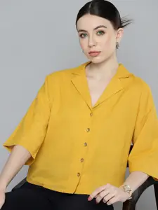 Chemistry Women Cotton Linen Casual Shirt